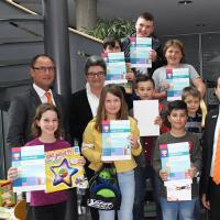 Preisverleihung jugend creativ Volksbank Stutensee Weingarten