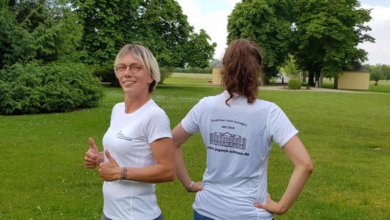 Neues Lauf-, Sportshirt Jugendeinrichtung Schloss Stutensee