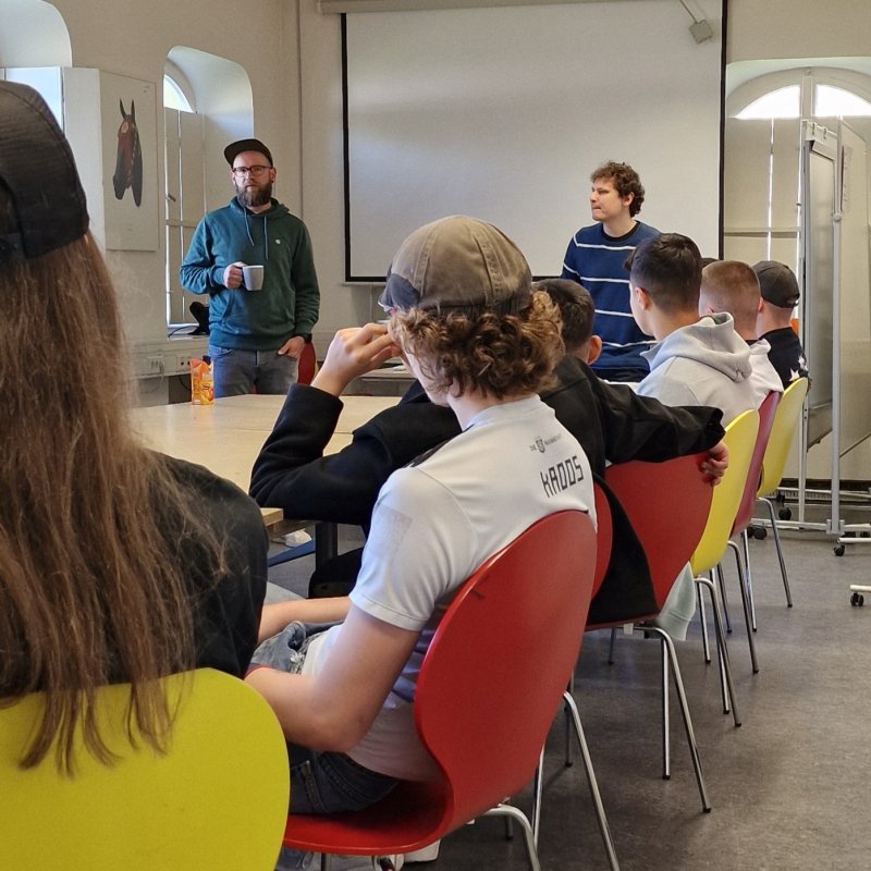 Die beiden Medienpädagogen Chris Binder und Heiko Wolf leiteten den Workshop.