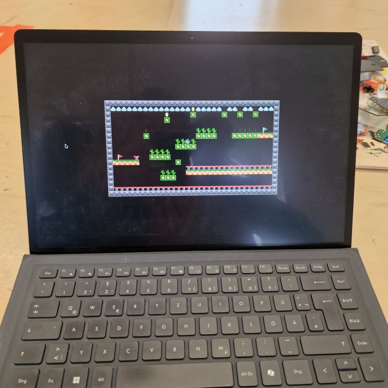 Noch am ersten Tag entwickelten die Jugendlichen eigene Computer-Spiele.