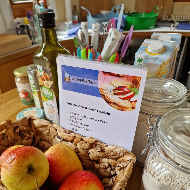 Das Rezept dürfen die Kinder im Anschluss mit nach Hause nehmen.